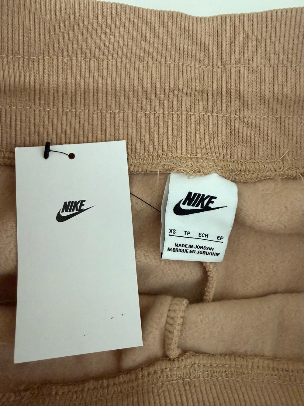 NWT Nike Phoenix Fleece High Waisted Oversized Joggers Hemp XS - Picture 4 of 7
